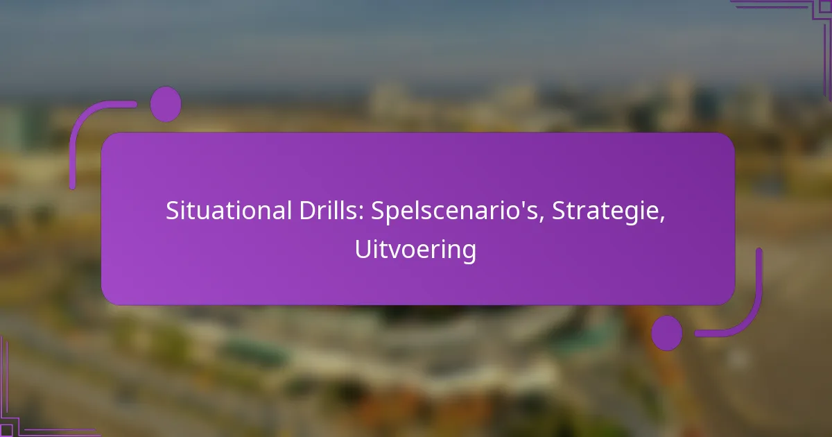 Situational Drills: Spelscenario’s, Strategie, Uitvoering