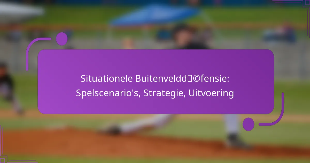 Situationele Buitenvelddéfensie: Spelscenario’s, Strategie, Uitvoering