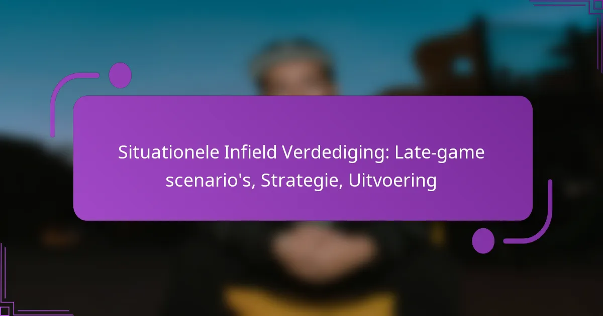 Situationele Infield Verdediging: Late-game scenario’s, Strategie, Uitvoering